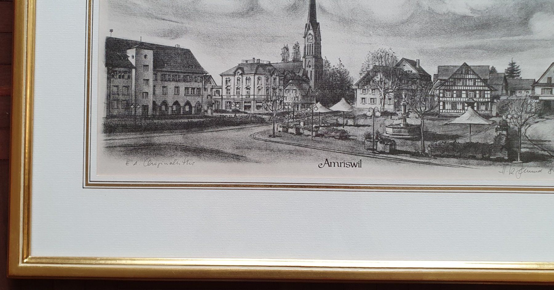 Grafica & Litografie: Bild - Lithographie von Amriswil – Usato da Kreuzlingen venduto da Rschweiz1 1