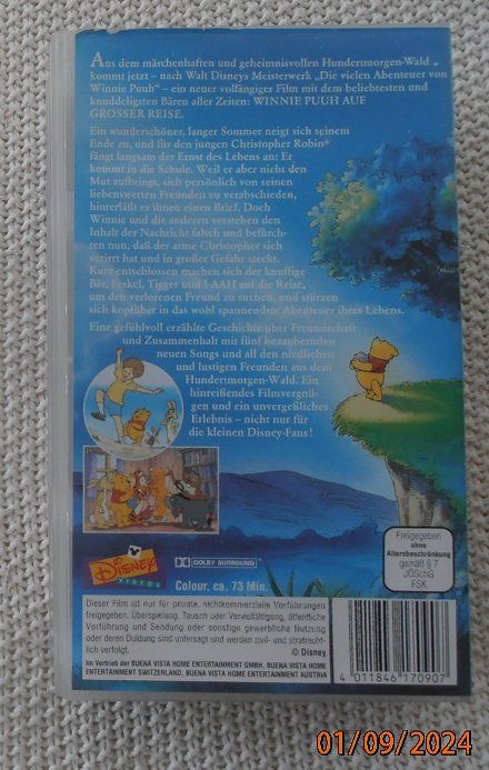 Alle VHS: 2)2 VHS "WALT DISNEY DSCHUNGELBUCH & WINNIE PUUH" – Neu (gemäss Beschreibung) aus Gossau SG von Roco1 4