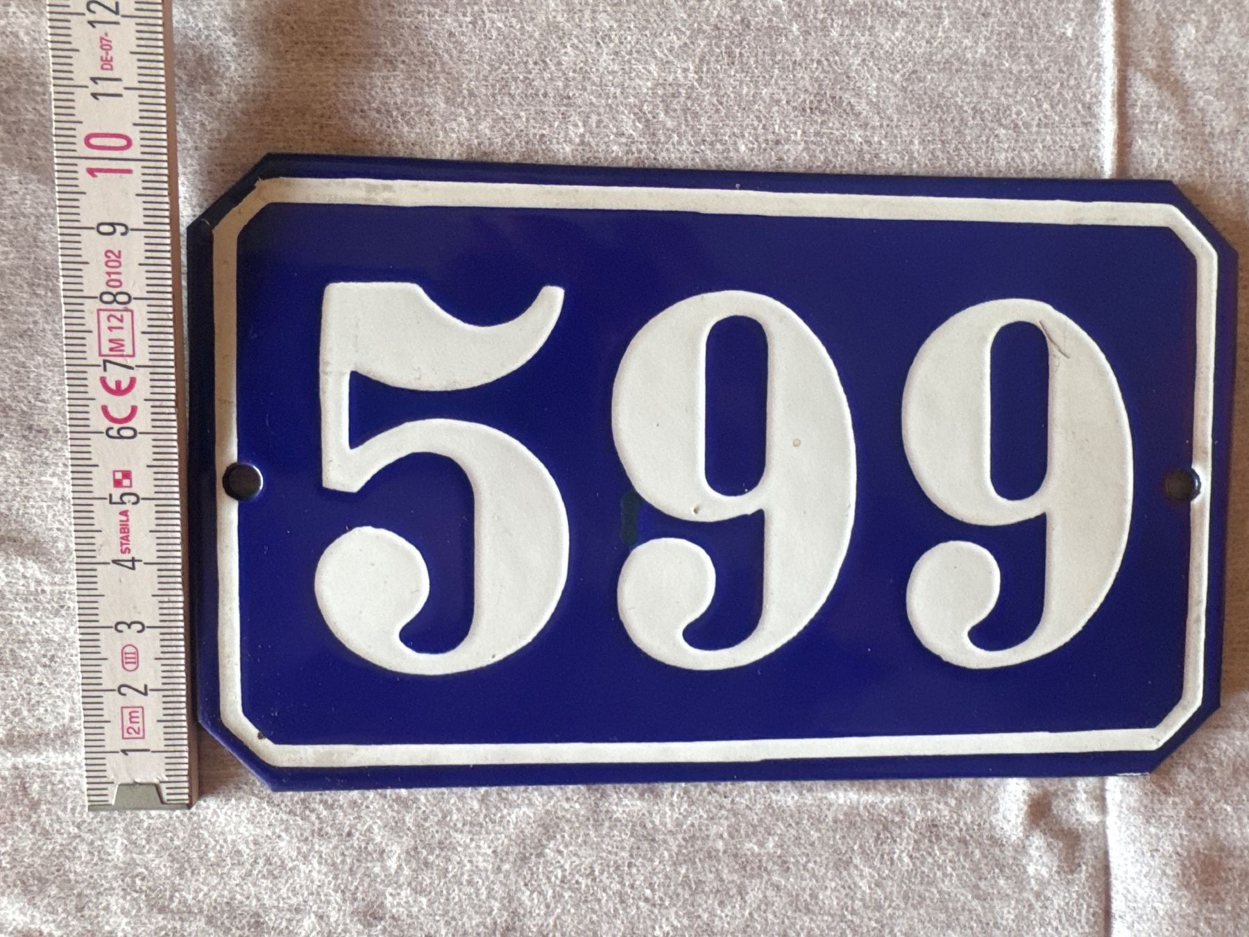 Insegne: Hausnummer Schild 599 – Nuovo (secondo la descrizione) da Fehraltorf venduto da habibi2008 2