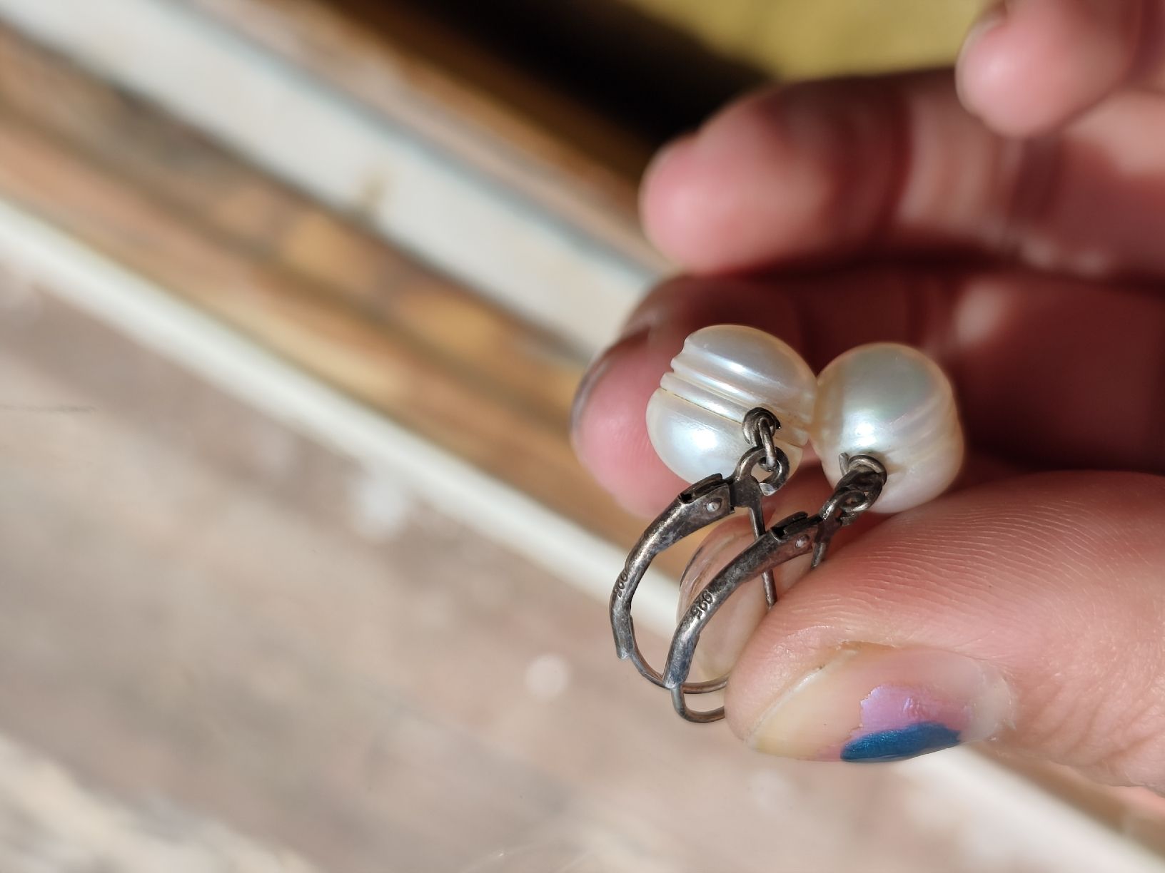 Boucles d'oreille: Silber perl ohrringe – D'occasion à Andiast par manucozi05 1