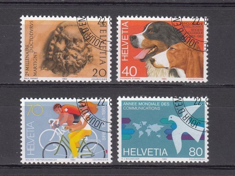 Alle Briefmarken: SBK 701 - 704 mit Eck-ET – Gebraucht aus Bürglen TG von StampGraf