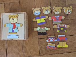 Holz Anzieh-Bärli Puzzle für Kinder