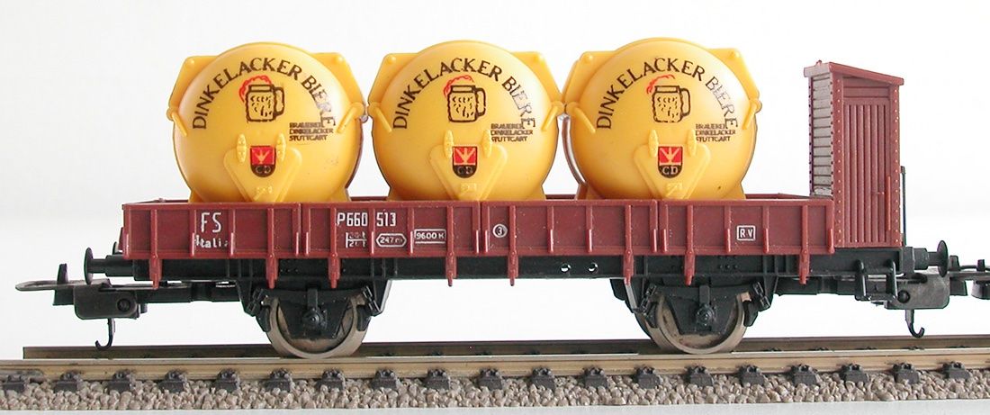 Lima Modellini di ferrovie: Lima 3 Behälterwagen der FS Spur H0 – Usato da Oberwil BL venduto da Klang 3