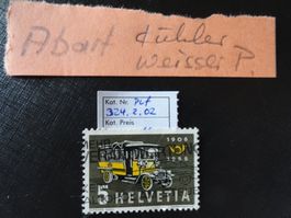 1956, Nr. 324 mit Abart. Weisser Fleck