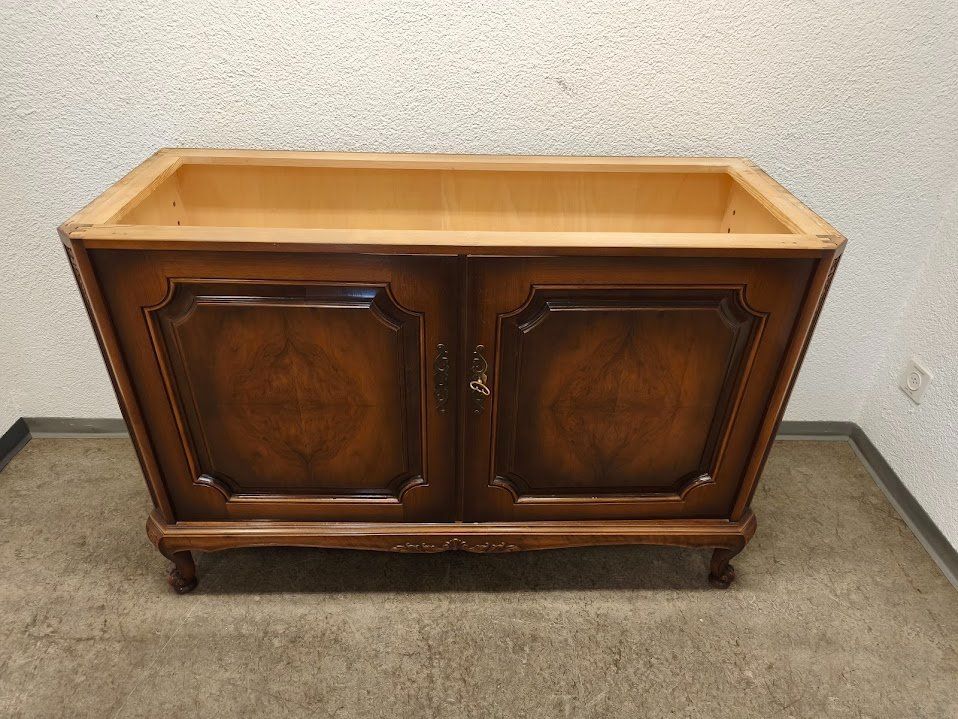 Commodes: Vintage Kommode Nussbaum mit Marmorplatte 125x82x48cm – D'occasion à Toffen par Immo-Erben 3
