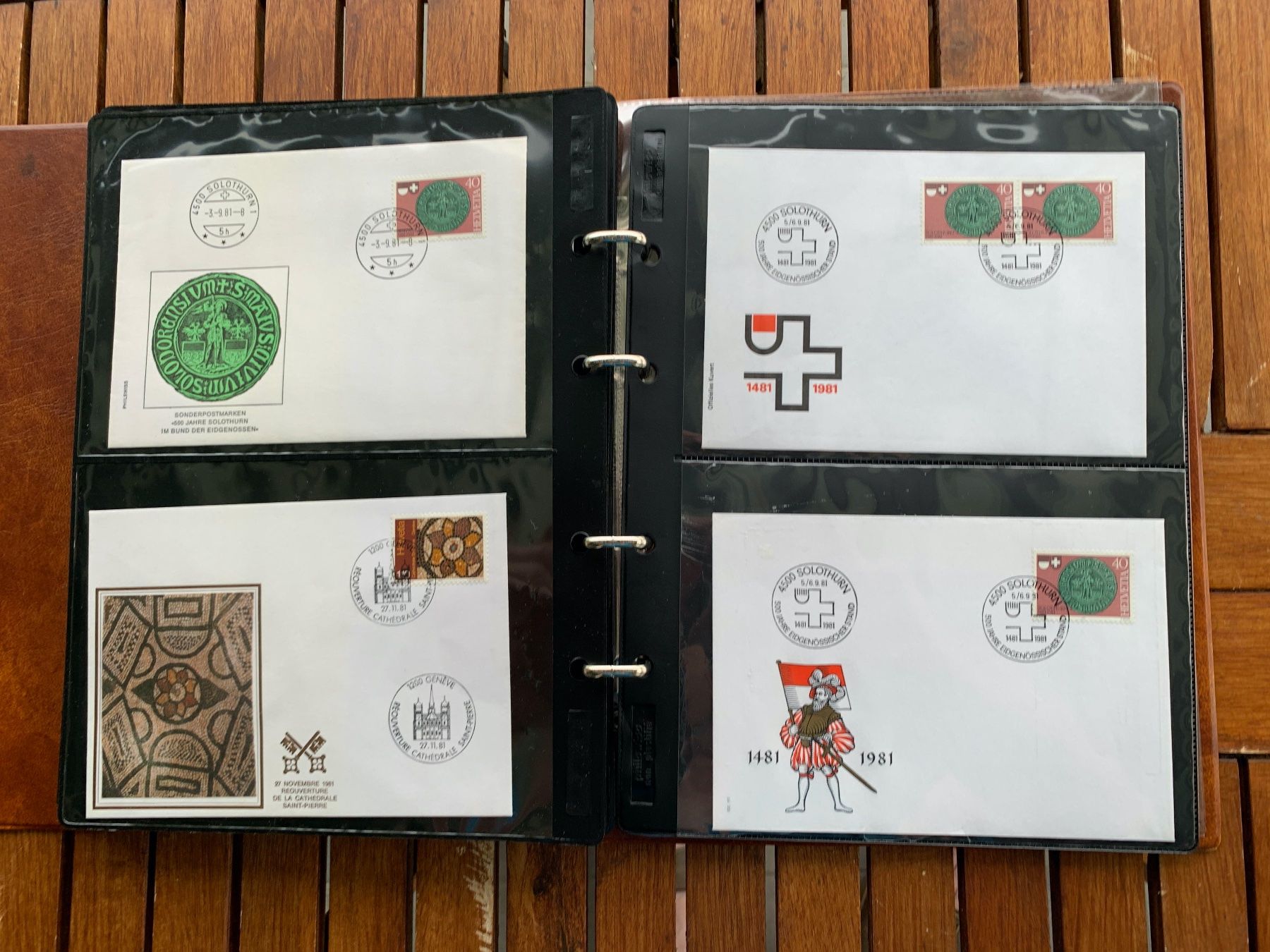 Tutti i francobolli: 1981 - Classeur 59 FDC - mit Einzelmarken - avec tbr isolés – Nuovo (secondo la descrizione) da Chavornay venduto da 4dphila 7