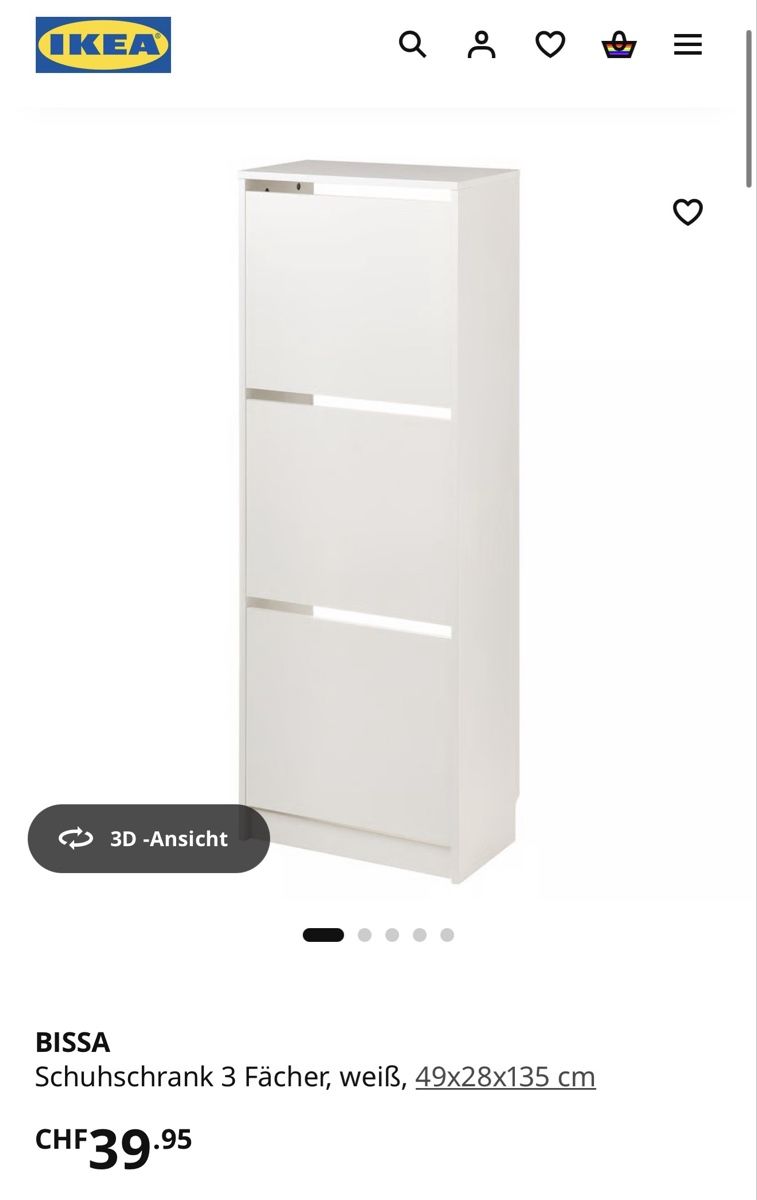 Ikea Guardaroba: Schuhmöbel – Usato da Wolfenschiessen venduto da sa_