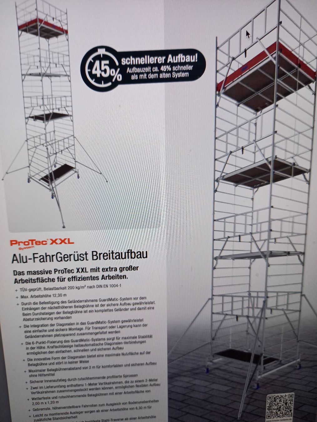 Ponteggi: Rollgerüst breit Arbeitshöhe 8.20m NEUWERTIG – Nuovo (secondo la descrizione) da Oftringen venduto da Alurollgerueste.ch 1