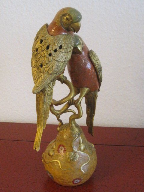 Figurines: Cloisonné Räuchergefäss aus massivem Messing – Neuf (Voir description) à Basel par cronat 1