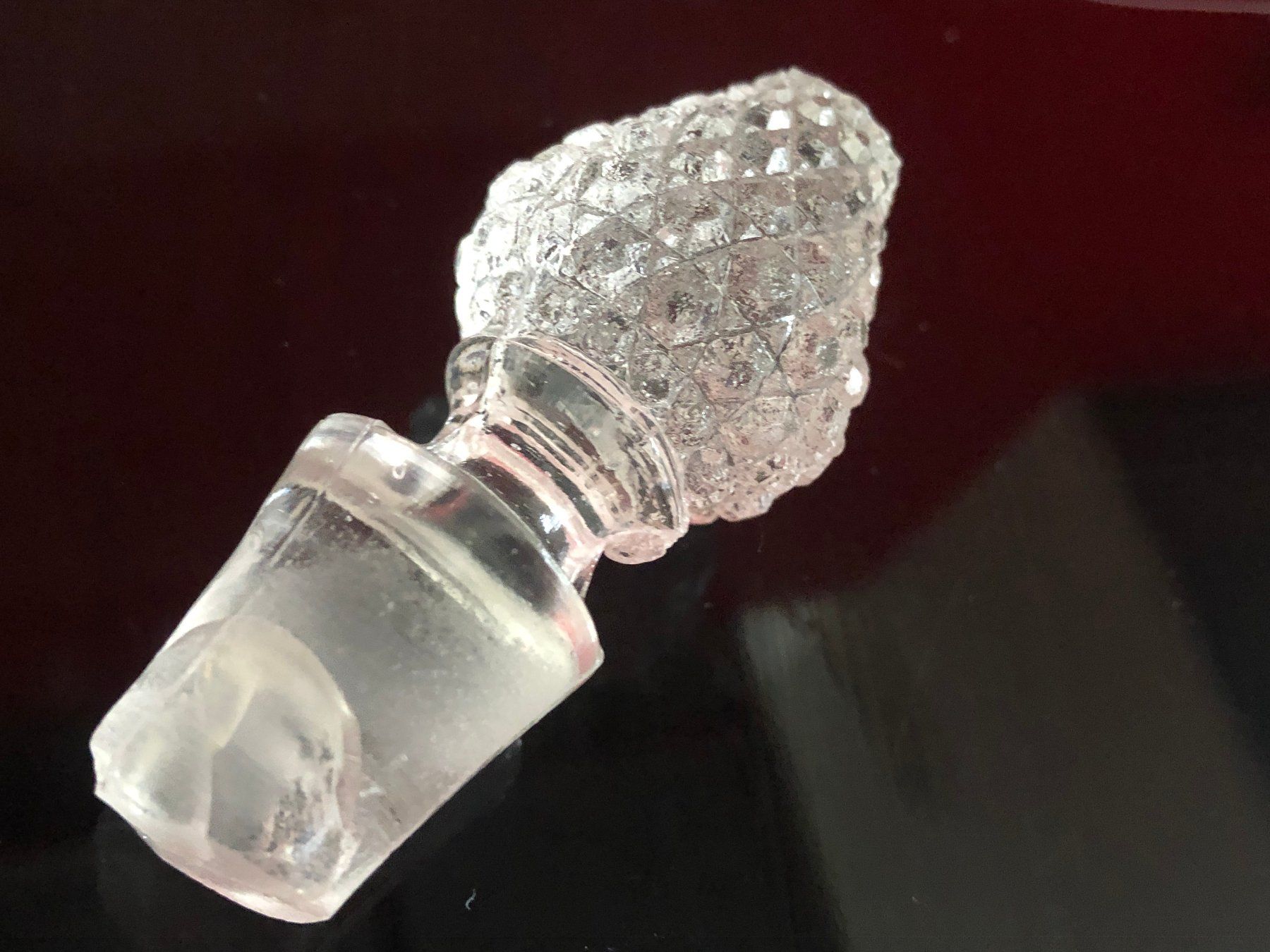Caraffe: Wunderschöner Glas-Likör-Service auf Teller – Usato da Eschenz venduto da glaro14 6