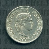 CHF___0.10 1909 unz-stgl 10 Rappen