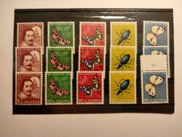 je 3x Pro Juventute  Postfrische Marken aus Jahr 1956