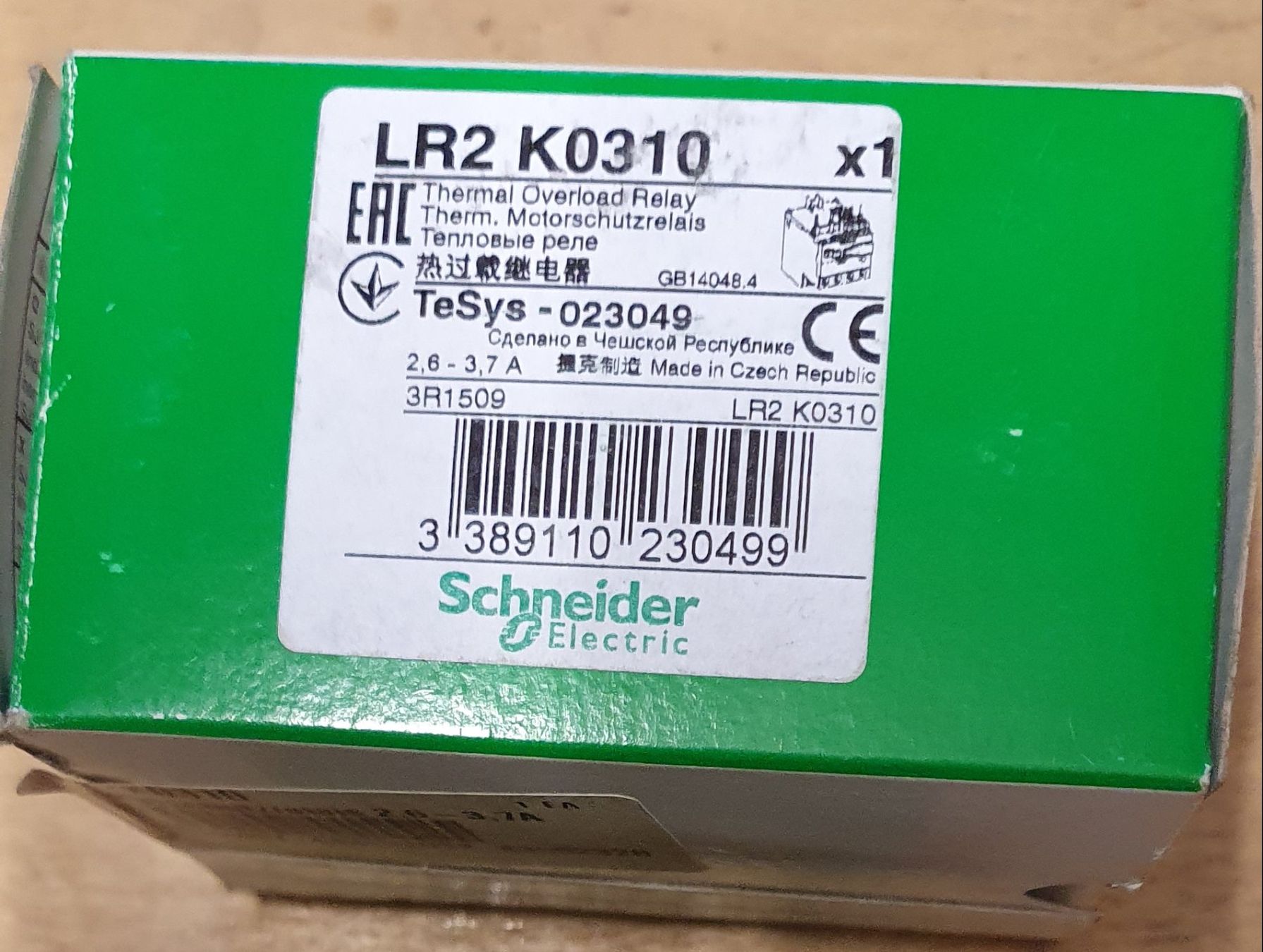 Schneider Componenti elettronici: Motorschutz-Relais 2,6-3.7A – Nuovo e nell'imballaggio originale da Jona venduto da blr_cjg6