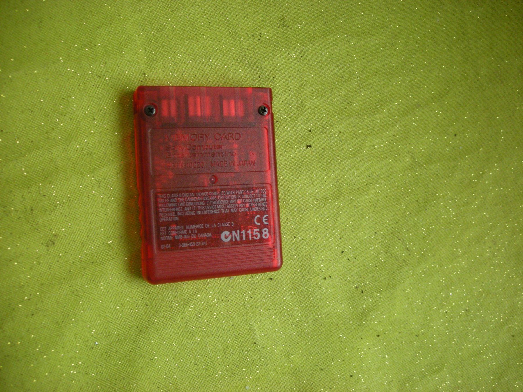 Sony Memory unit & Memory card: Playstation 2 Transparent-Rot Memory Card – Usato da Spreitenbach venduto da Sniper8952 1
