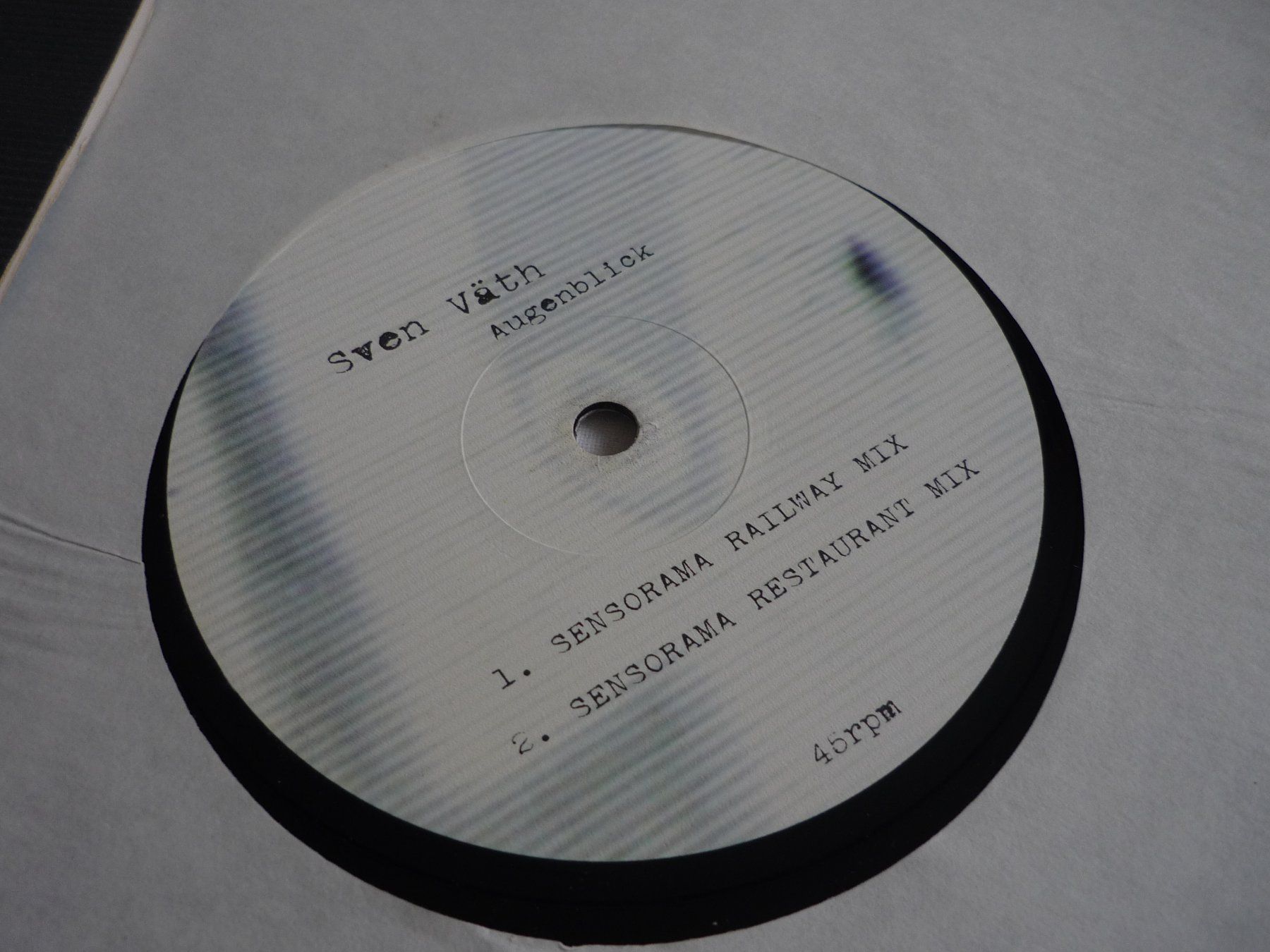 Dischi in vinile: Rare Techno Vinyl - Sven Väth - augenblick – Usato da Beringen venduto da Flatretriever 1