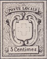 1850, Neuenburg (Nr.11P) seltene Winter-Fälschung