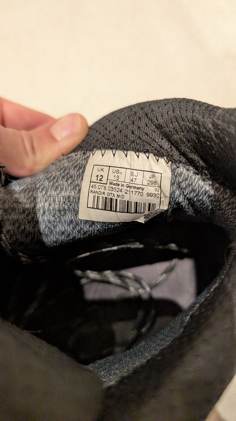 Lowa Herrenschuhe: Lowa Randir Gtx Mid Black / Grey – Gebraucht aus Olten von Andrea_32 4