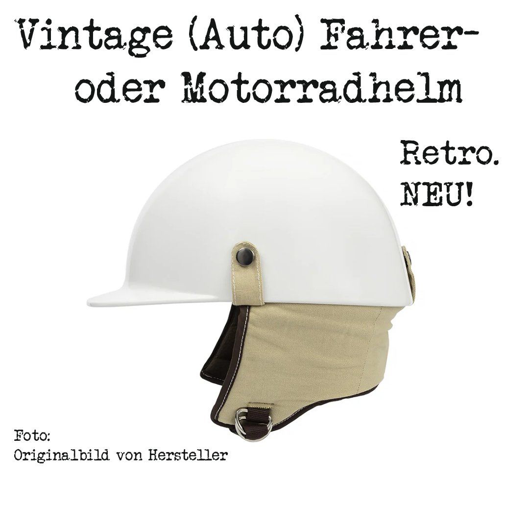 Abiti antichi: Oldtimer-Helm Vintage-Helm Rennhelm Retrohelm Töfflihelm – Usato da Schönenbuch venduto da rote-tomate
