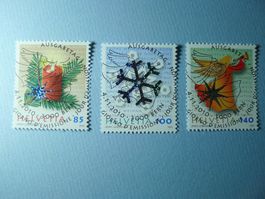 2010 Sondermarken Weihnachten 1373-1375 ET Vollstempel