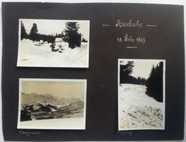 5 Fotos Hochalp / Appenzeller Alpen AR, Februar 1928