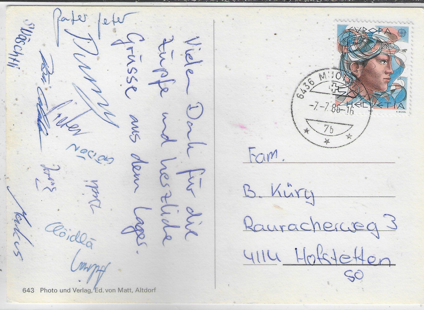 Cartoline postali: Höll-Loch Grotten Muotathal – Usato da Ettingen venduto da Kartenplanet 1