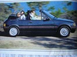 Autoprospekt Peugeot von 1986