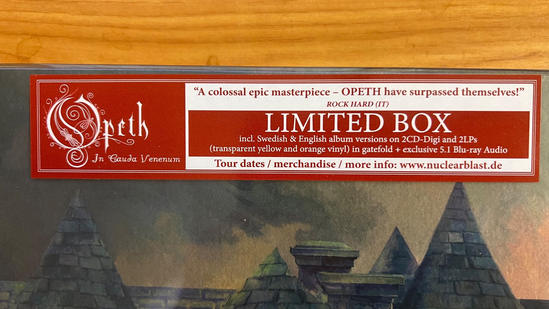 Dischi in vinile: Opeth - In Cauda Venenum / 1. D-Press. 2019 - LP Box Set – Nuovo e nell'imballaggio originale da Gais venduto da soundcave57 1