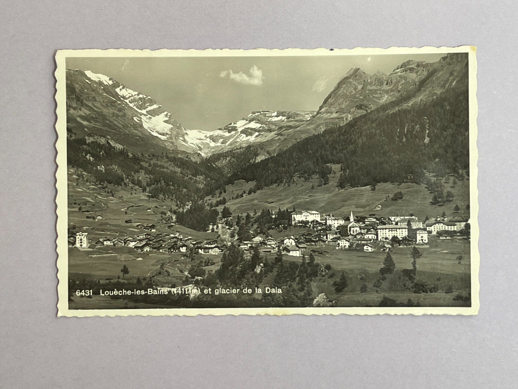Ansichtskarten: Leukerbad - Dalagletscher – Gebraucht aus Steg VS von danwer74