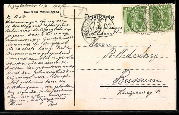 Cartoline postali: Grindelwald, Oberer Gletscher, Gletscher – Usato da Berlin venduto da bartko-reher 1