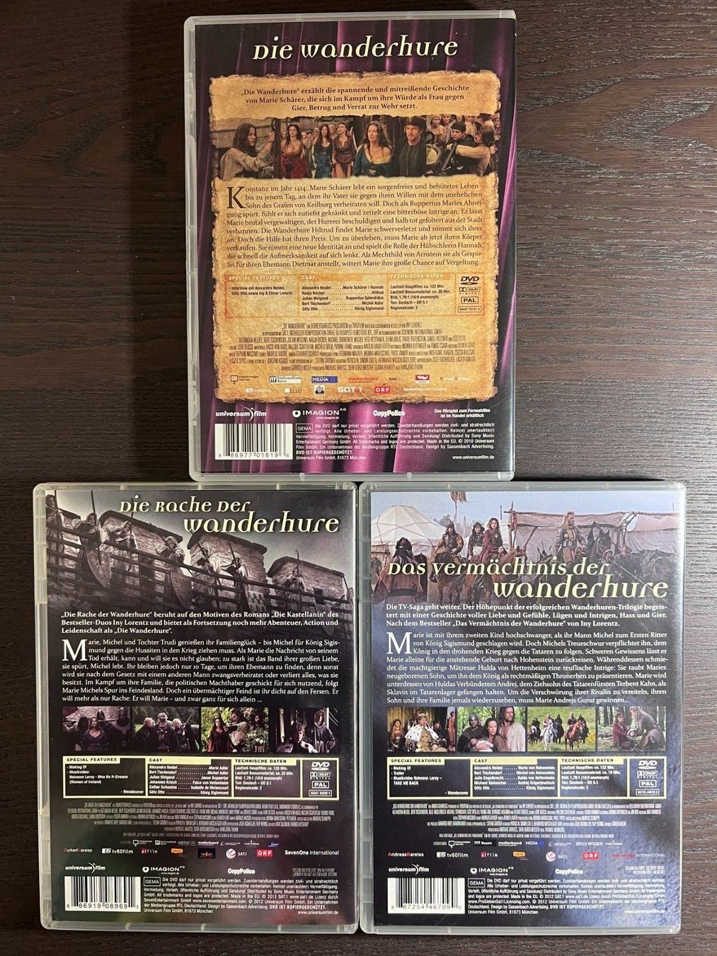 Tutti i DVDs: Die Wanderhure Trilogie – Usato da Zürich venduto da FilmFreunde 1