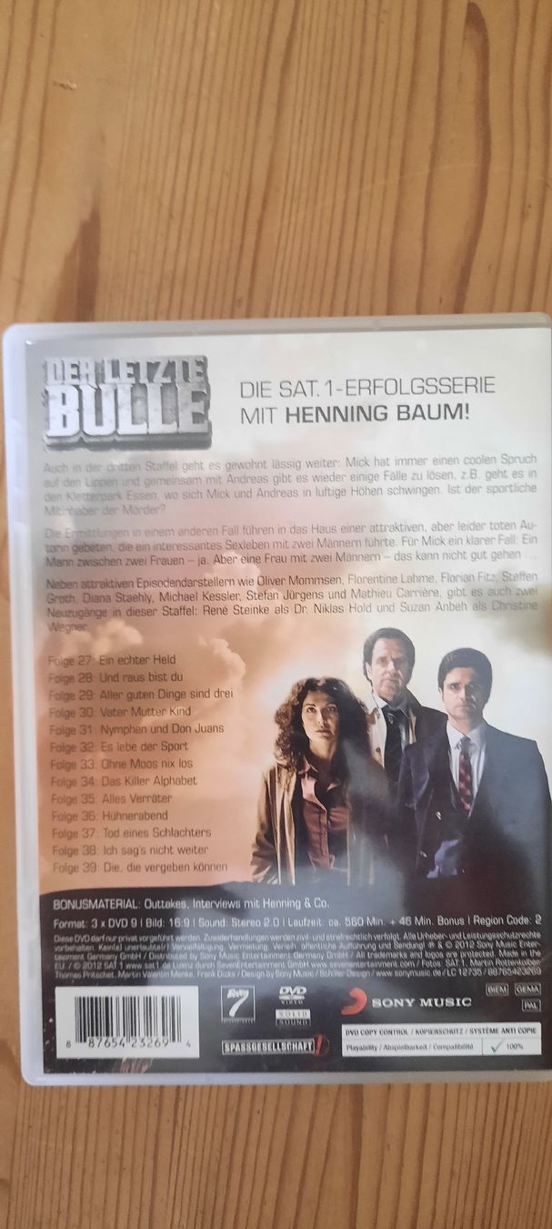 Tutti i DVDs: Der letzte Bulle Staffel 3 DVD Box – Usato da Konolfingen venduto da the_5fqm 1