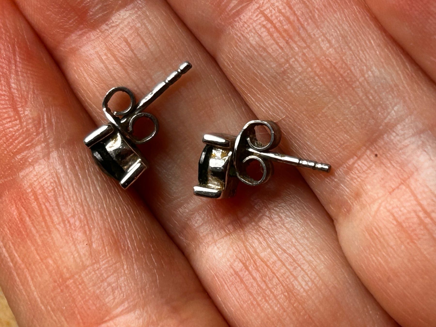 Orecchini pendenti & Orecchini a lobo: Silber Ohrstecker Grün ELEGANT – Usato da Laufen venduto da Bellavitaboom 9