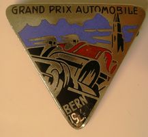 1934, BERN, Abzeiche zum GRAND PRIX AUTOMOBILE