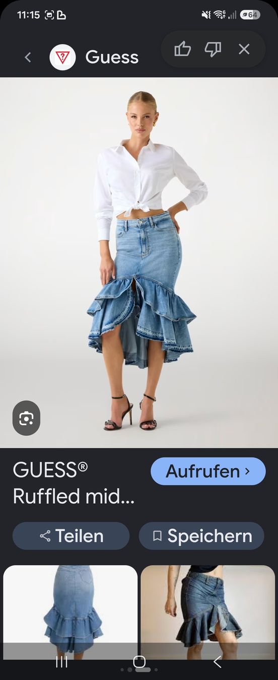 Guess Jupes: Guess Damenrock Grösse 28  Ruffled – Neuf (Voir description) à Werthenstein par Icebaby13 1