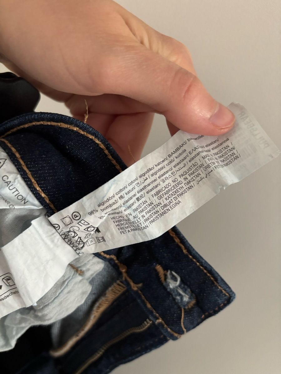 Pull&Bear Jeans: Pull&Bear Schlagjeans / Flared Jeans Dunkelblau Gr. 36-38 – Usato da Luzern venduto da aloevira 3