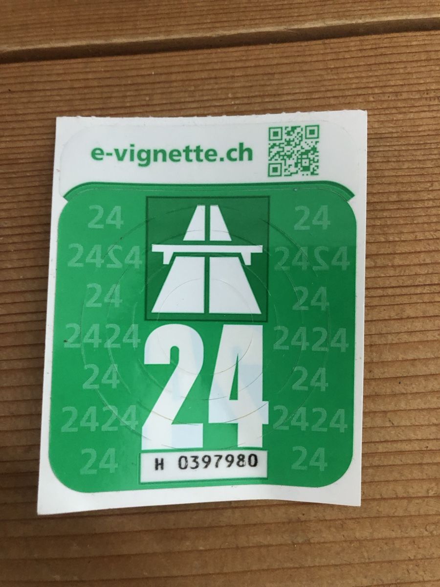 Autobahnvignetten: Vignette Auto 24 – Neu (gemäss Beschreibung) aus Ravoire von