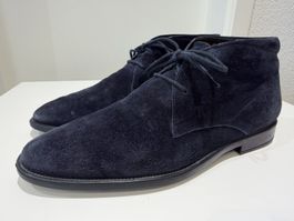 Tods Desert / Chukka Stiefel Navy Wildleder – Made in Italy