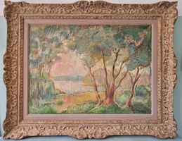 Karl Pflüger, Öl auf Leinwand, aufgezogen 1884-1974, Schweiz