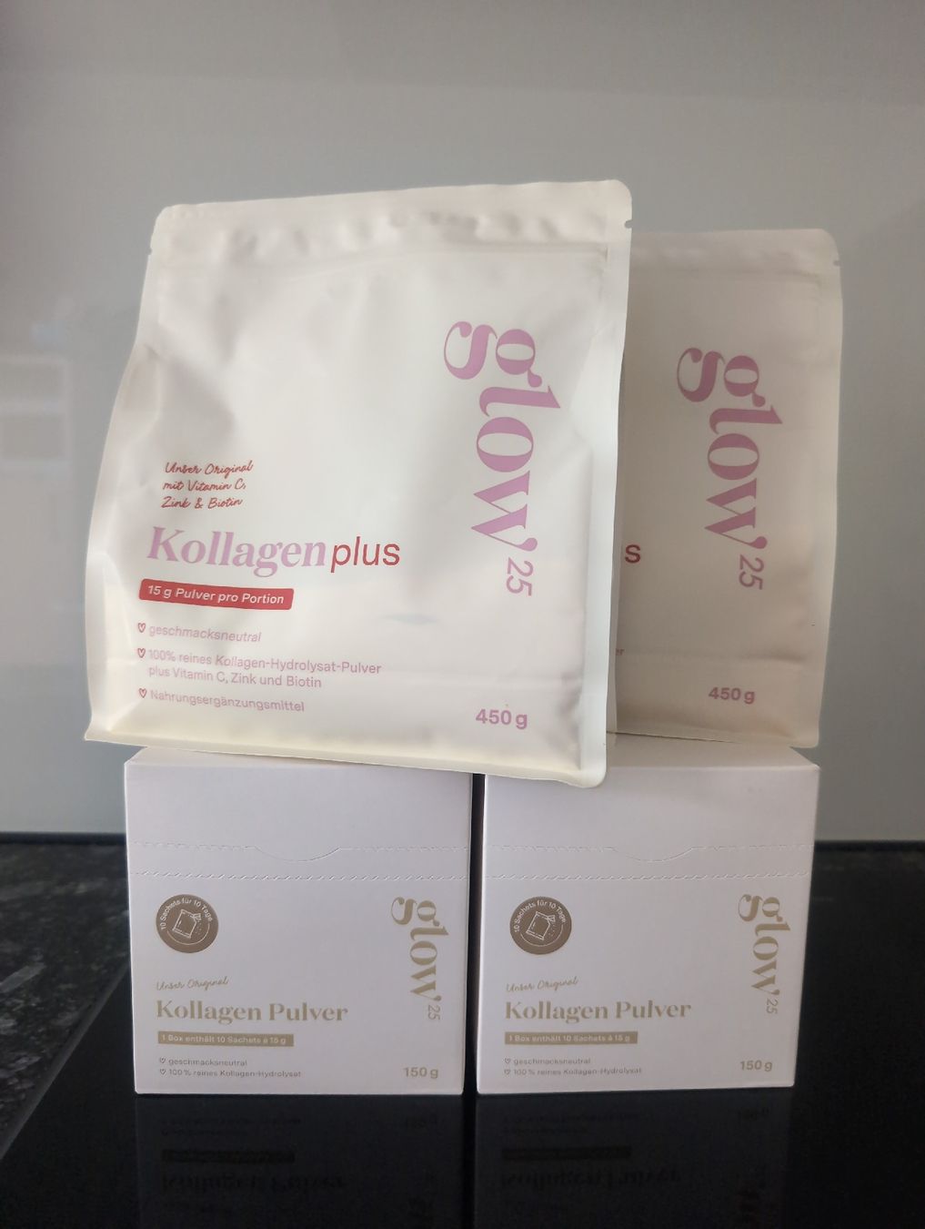 Lebensmittel & Spezialitäten: Glow25 Kollagen Pulver und Plus – Neu und originalverpackt aus Alberswil von __colafroeschli__