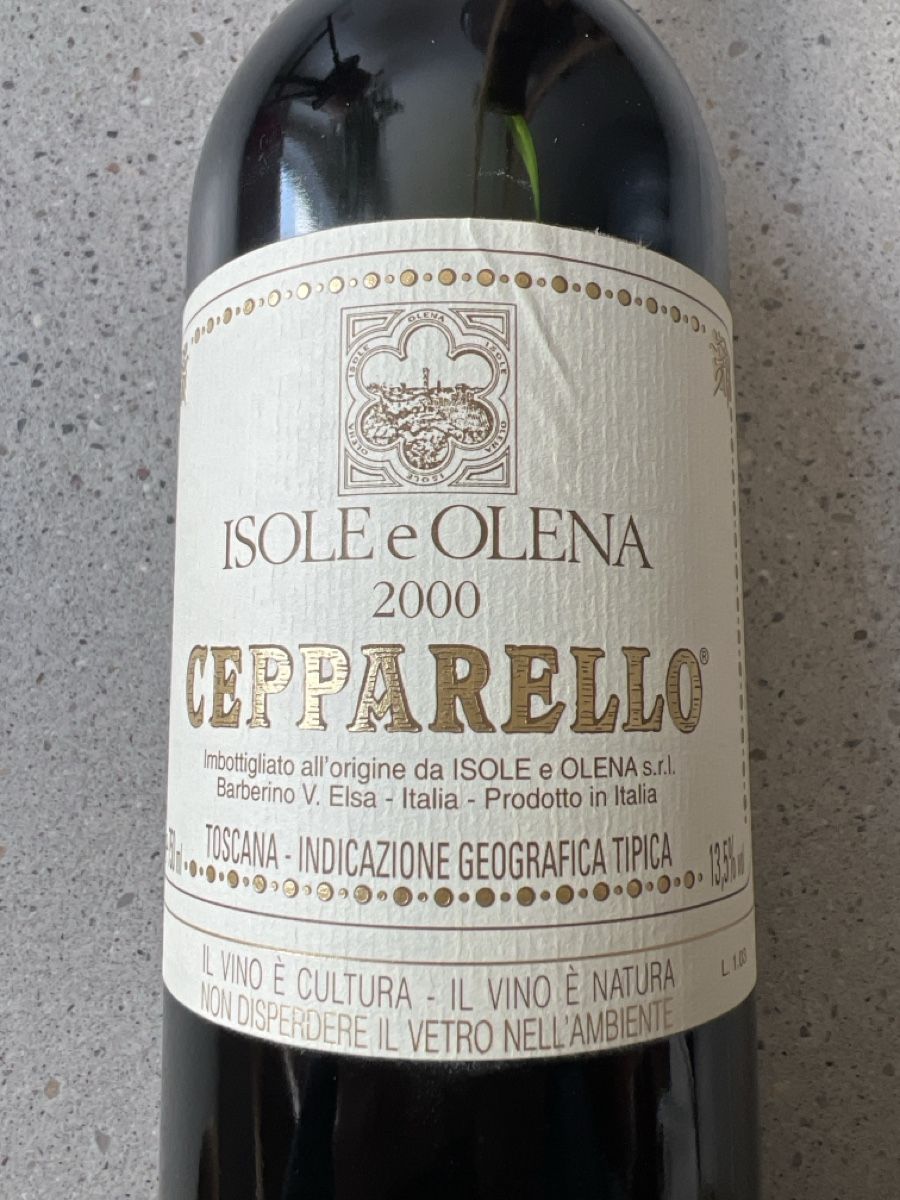Vino: Isole e Olena Cepparello 2000 – Nuovo (secondo la descrizione) da Beinwil am See venduto da isole 1