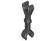 Lego Black Arm Mechanical, Straight with Clips 12 Stück