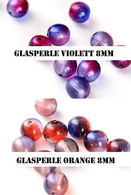 Perle (finte): Glasperle 8mm – Nuovo e nell'imballaggio originale da Schlatt TG venduto da kreativ-atelier