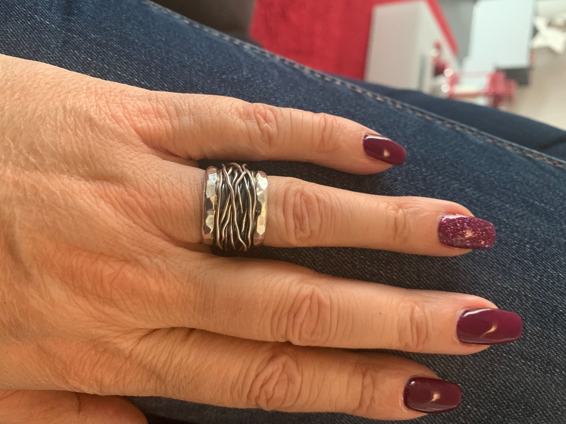 Anelli: Bague en argent massif – Usato da Fully venduto da Sassa68