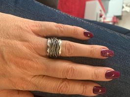 Bague en argent massif