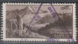 Werbevignette Flugmeeting Leysin 31.10.1926