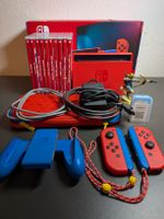 Nintendo Switch Mario Red & Blue Edition + 10 Games & Amiibo