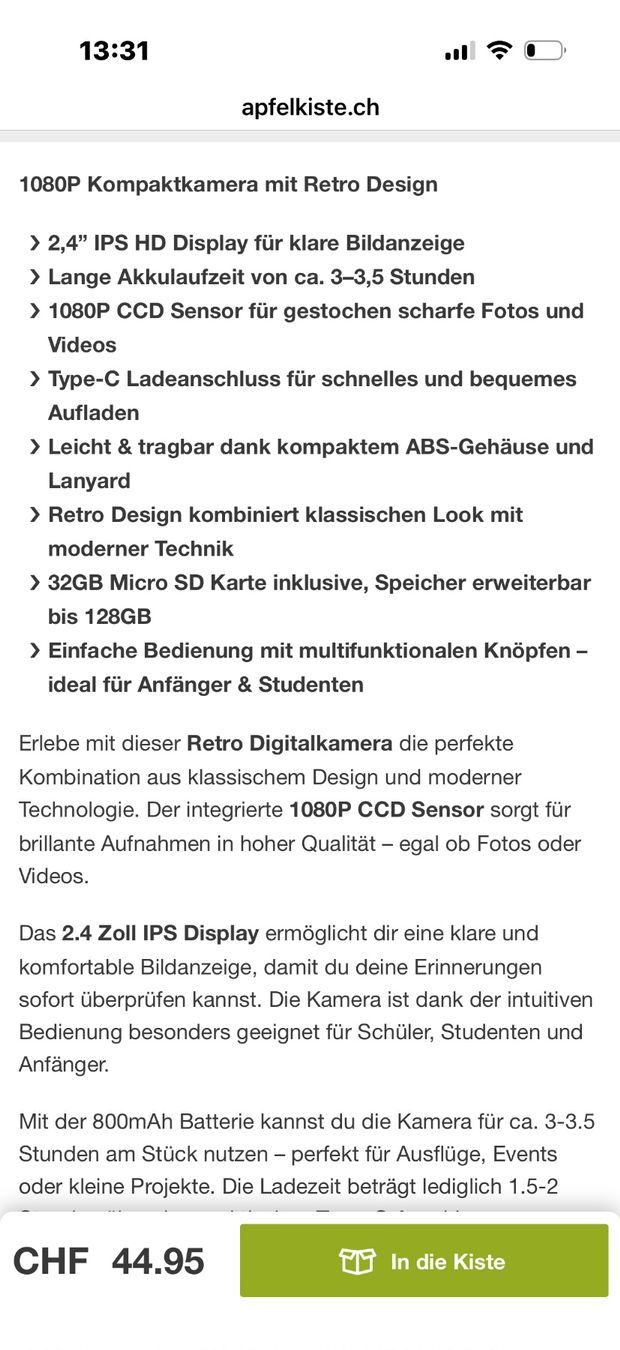 Kamera: Kleine Digitalkamera – Neu und originalverpackt aus Ebikon von Jascha0 2