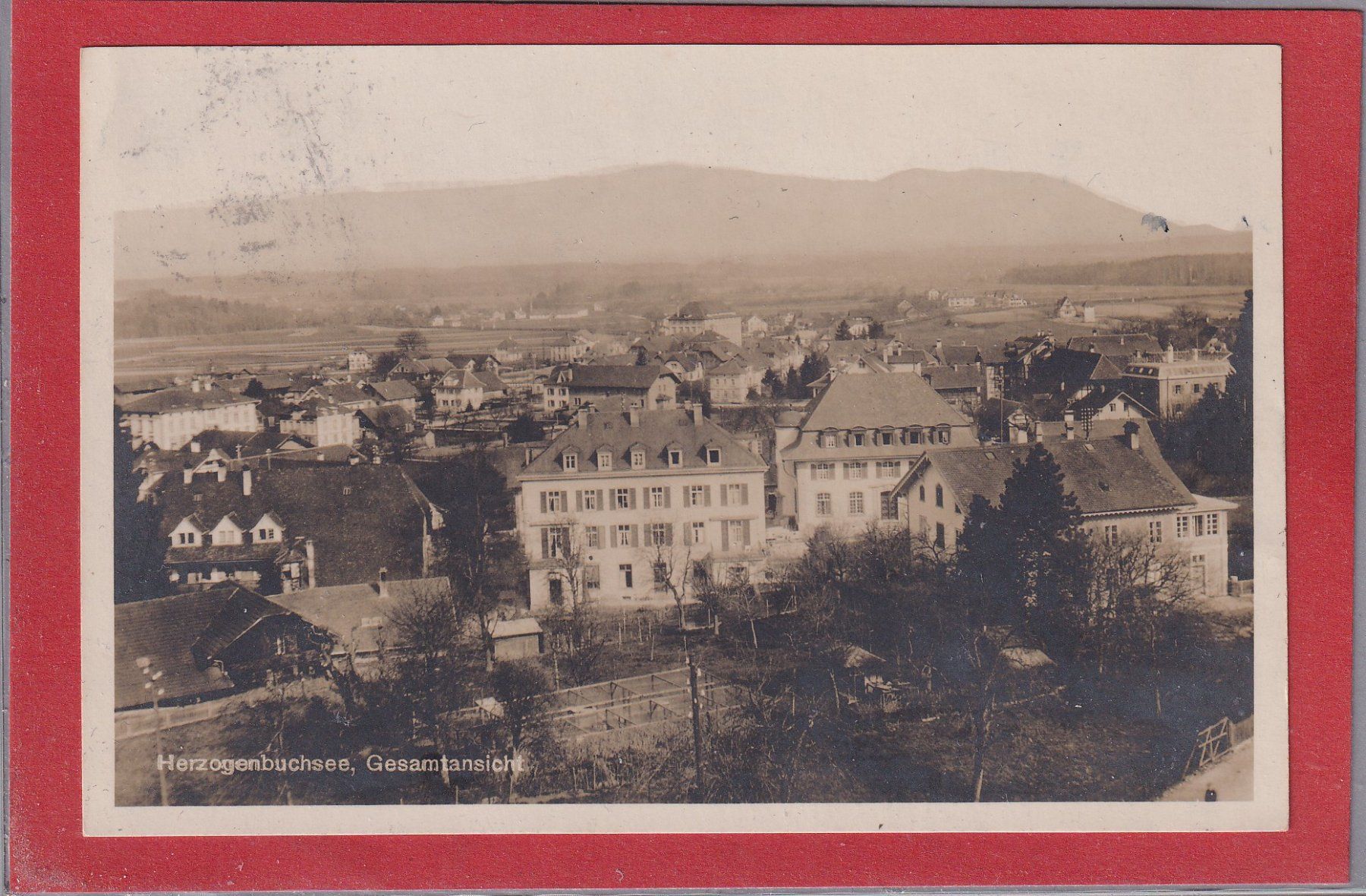 Cartoline postali: Herzogenbuchsee - Gesamtansich  -1920 – Usato da Orvin venduto da Pyaeschli