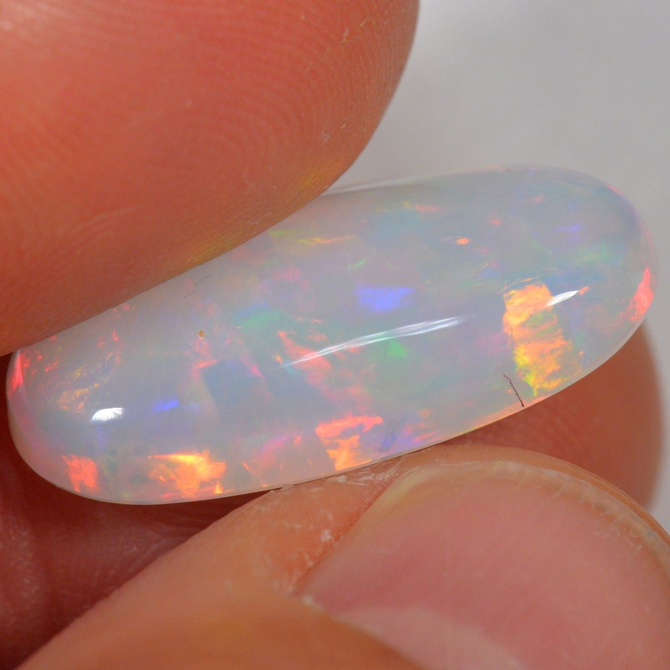 Edelsteine: 8.8 Karat - Heller Ovaler Äthiopischer Welo Opal – Neu (gemäss Beschreibung) aus Rüti ZH von DeinOpal 2