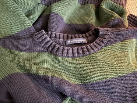 Brandy Melville Pullover gestreift grün blau Grösse M